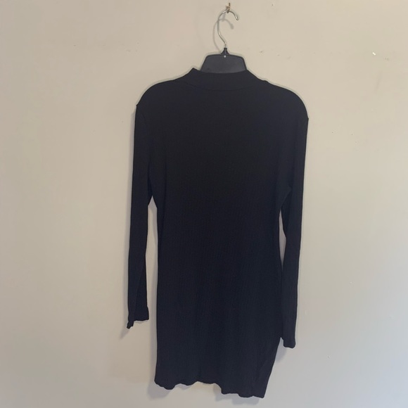 SHEIN Slogan Graphic Rib-knit Bodycon Dress - Picture 6 of 6